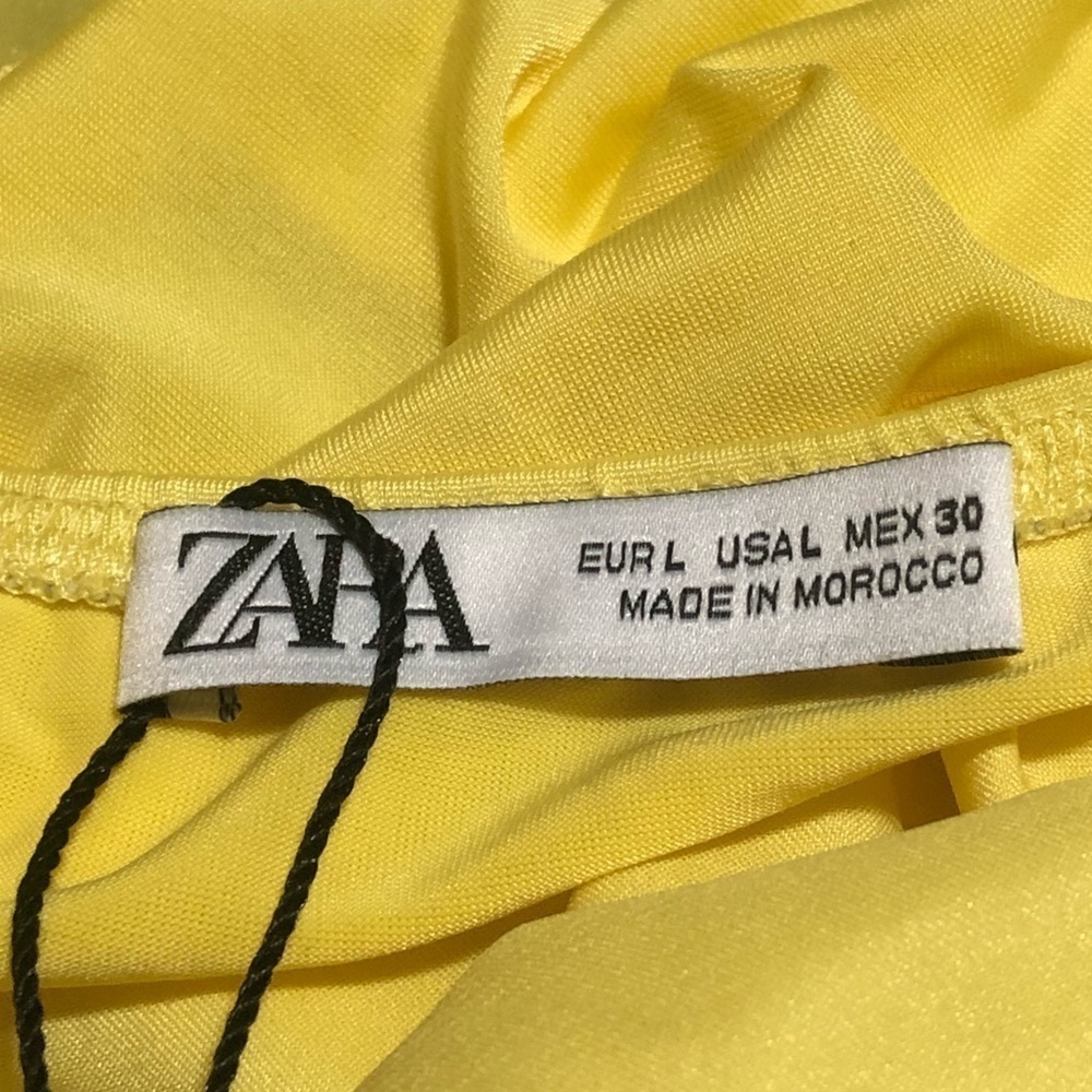 Zara high neck yellow ruffle tank - Picture 7 of 9